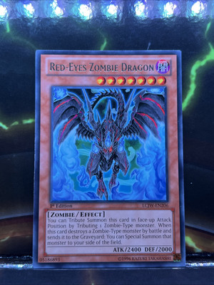 Red-Eyes Zombie Dragon LCJW-EN206 (rare) 1st Edition NM (slot#185)-image