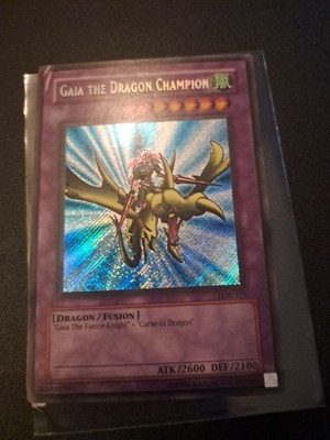 Gaia the Dragon Champion LOB-125 The Legend of Blue Eyes White Dragon-1st...-image