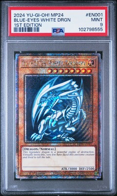 2024 YU-GI-OH! MP24-25TH ANV TIN: DUELING MIRRORS BLUE-EYES WHITE DRAGON PSA 9-image
