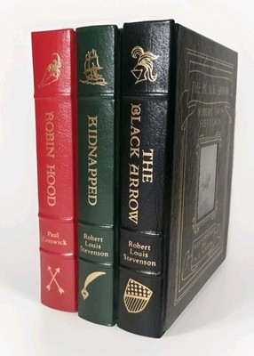 Easton Press Robin Hood, The Black Arrow, Kidnapped Stevenson Creswick Set Wyeth-image
