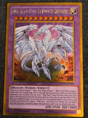 Neo Blue-Eyes Ultimate Dragon - MVP1-ENG01 - Gold Rare - 1st Edit-image