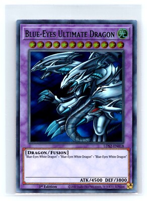Yugioh Legendary Duelists: Season 2 #LDS2-EN018 Blue-Eyes Ultimate Dragon Green-image