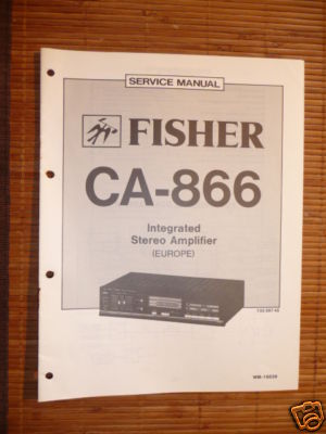 Service Manual Fisher CA-866 Amplifier, ORIGINAL!-image
