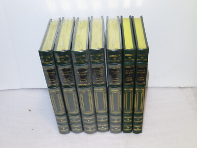 Jimmy Carter  7 Vol.  Set (5 are Sealed) Easton Press Leather Bound Signed-image