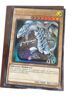 YUGIOH Blue-Eyes White Dragon LC01-EN004 Ultra Rare Holo NM Unplayed-image