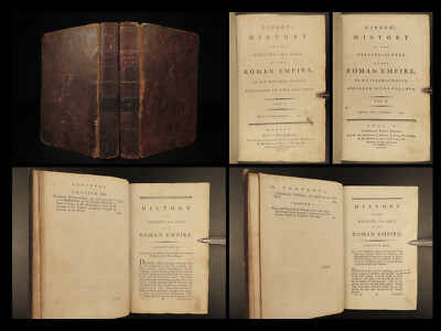 1790 FAMOUS Edward Gibbon Decline & Fall of Roman Empire Caesar ROME 2v SET-image