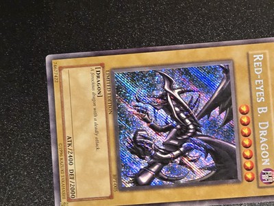 Yugioh Red-Eyes B.  Dragon BPT-005 Secret Rare Limited Edition MP-image