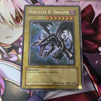 Yu-Gi-Oh Red Eyes Black Dragon Secret BPT-005 Limited Edition English-image