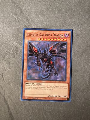 Yugioh LDS1-EN003 Red-Eyes Darkness Dragon 1st Edition Common Effect - NM-image