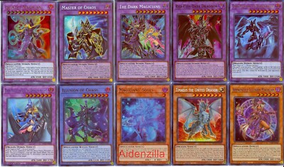 Yugioh Dark Magician Deck - Magicians Master Chaos Timaeus Red-Eyes Dark Dragoon-image