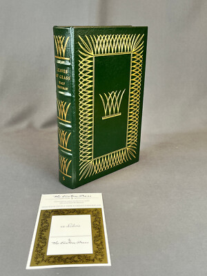 Easton Press LEAVES OF GRASS Walt Whitman Leather Bound Book w/Bookplate-image