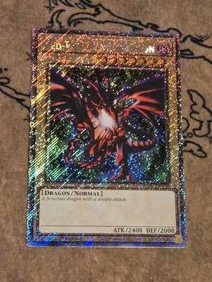 Yugioh Red-Eyes Black Dragon PCJ Art RA04-EN109 1st Edition Plat NM Presale -image