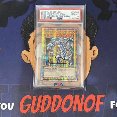 💎PSA 10 GEM MINT 2023 YU-GI-Oh! LC BLUE-EYES WHITE DRAGON EN004 Quarter Cen ERR-image