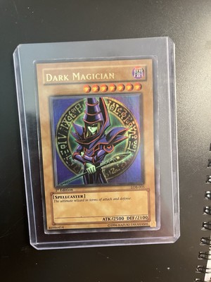 1st Edition Dark Magician LOB-005 Legend of Blue Eyes White Dragon Yugioh-image