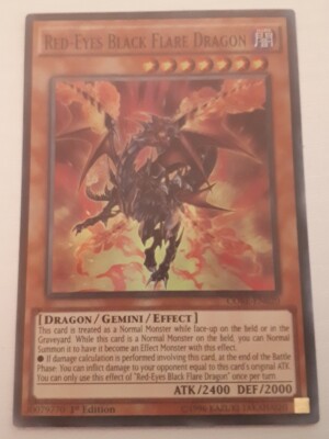 Yu-Gi-Oh! - Red-Eyes Black Flare Dragon - CORE-EN020 - Super Rare 1st Edition -image