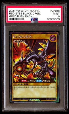 PSA 9 Mint Red-Eyes Black Dragon RD/GRP1-JP016 Gold Rush Pack 2021 Japanese Card-image
