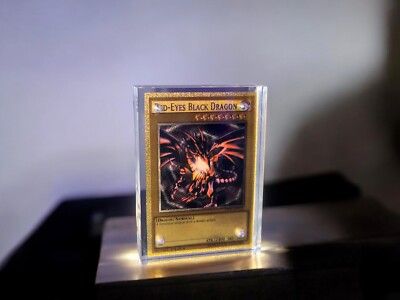 Red-Eyes Black Dragon - Luxury Gold Foil DIY Orica Single Card Acrylic Display-image