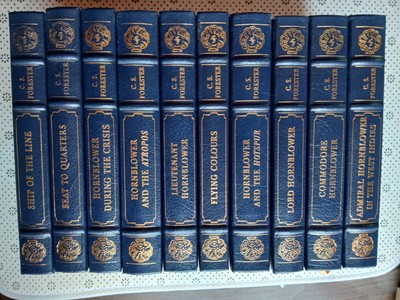 Easton Press: C. S. Forester's Horatio Hornblower 10 Volume Set. New, Gold Trim-image
