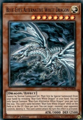 Yugioh! Blue-Eyes Alternative White Dragon - LDS2-EN008 - Ultra Rare - 1st Editi-image