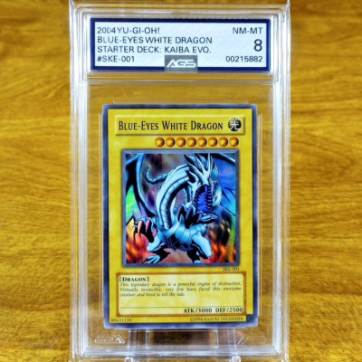 Yu-Gi-Oh! Starter Deck Kaiba Blue-Eyes White Dragon SKE-001 AGS NM-MT 8 2004-image