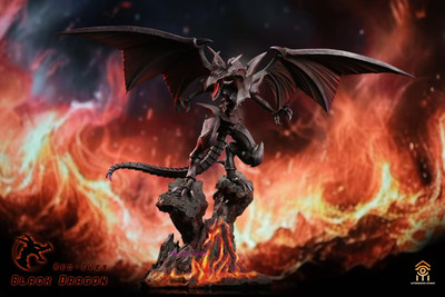 Red-Eyes Black Dragon Aftershock Studio Yu-Gi-Oh! Resin Statue 45cm Presale-image
