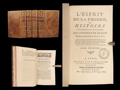 1772 History of The FRONDE 1ed French Civil Wars SPAIN Pyrenees Mailly 4v SET-image