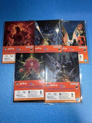 Ichibankuji Godzilla-1.0 G Prize Canvas-Style Illustration Board Logo Stickers 5-image
