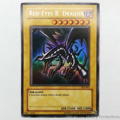RED EYES B. DRAGON SDJ-001 - YuGiOh Ultra Rare Unlimited - Joey Starter Deck- LP-image