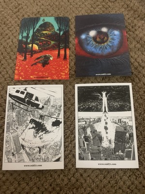 NEW Official RAID71 ART CARD 4 x 6 inches -- Card Lof Of 4 Godzilla-image