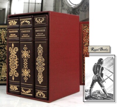 SHAKESPEARE COMEDIES TRAGEDIES HISTORIES - Franklin Library  RARE SET -image