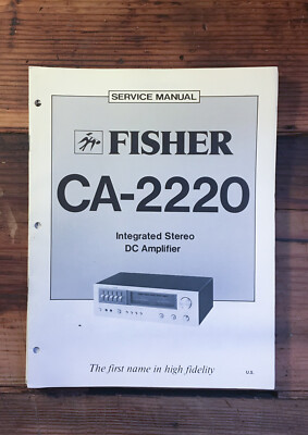 Fisher CA-2220 Amplifier Service Manual *Original*-image