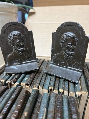 VINTAGE Redcroft Little Leather Library - 63 Books-image