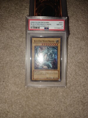 Yugioh blue eyes white dragon SKE-001 psa 8-image