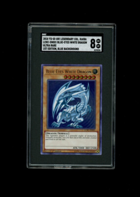 YU-GI-OH! LEGENDARY COLLECTION BLUE EYES WHITE DRAGON HOLO ULTRA RARE 1st Ed 8! -image