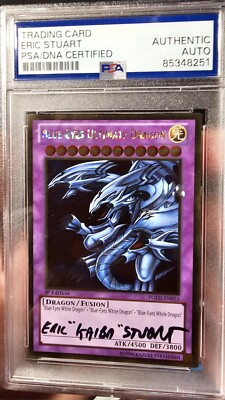 PSA Autograph Eric Stuart Blue Eyes Ultimate Dragon-image