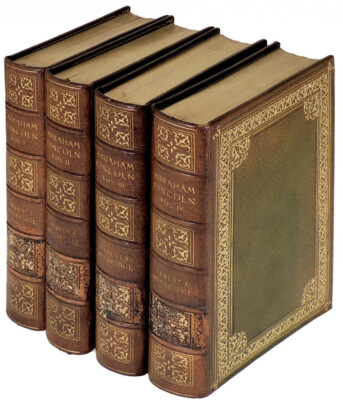 LEATHER Set; WORKS OF ABRAHAM LINCOLN!MANUSCRIPT EDITION! First Edition Complete-image