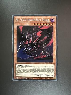 Red-Eyes Alternative Black Dragon TN19-005 Secret Rare Limited Edition NM YuGiOh-image