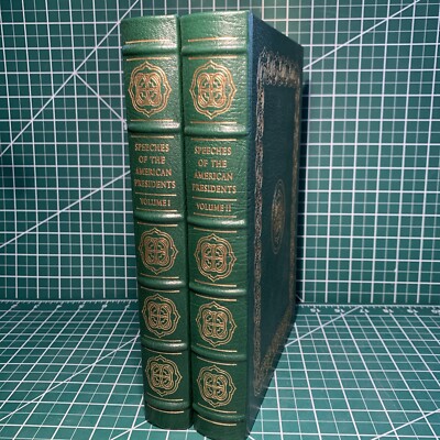 Easton Press SPEECHES OF THE AMERICAN PRESIDENTS 2 Vols Leather Podell & Anzovin-image