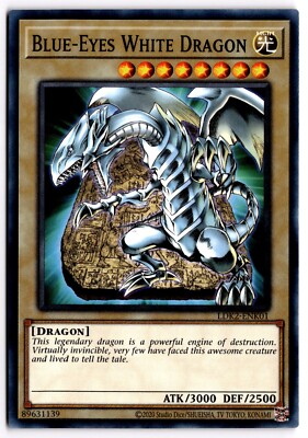 Yugioh TCG Blue-Eyes White Dragon (Version 4) LDK2-ENK01 Legendary Decks II-image
