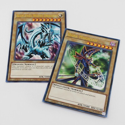 Yu-Gi-Oh! Jumbo Oversized Cards - Blue-Eyes White Dragon & Dark Magician-image