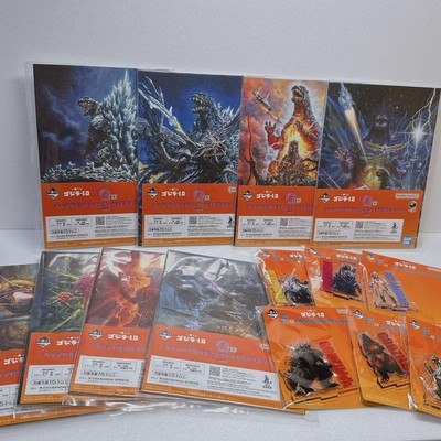 Ichibankuji Godzilla Acrylic Stand Collection Canvas Illustration Board Stickers-image