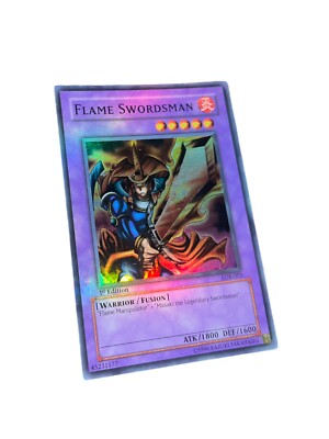 Flame Swordsman Lob-003 1st Edition Yugioh The Legend Of Blue Eyes White Dragon-image