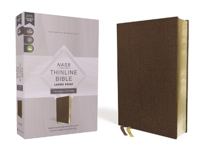 NASB, Thinline Bible, Large Print, Passaggio Setting (Leather Bound) (UK IMPORT)-image