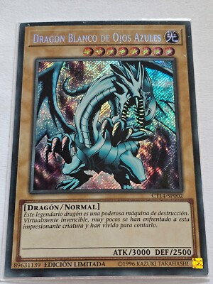 Blue-Eyes White Dragon●YUGIOH●CT14●2021●SPANISH●SECRET RARE●LIMITED ED●NM●34423-image