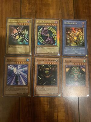 Yugioh Vintage Holo Lot of 6 OG Print Secret Ultra Super Rare LOB SDY MP/HP-image