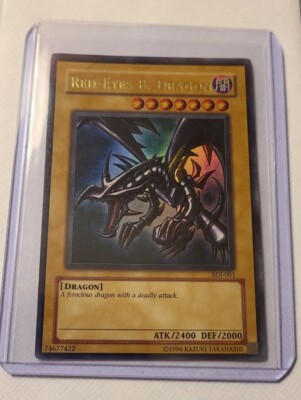 Red-Eyes Black Dragon (Ultra Rare)(Unlimited) (SDJ-001) (Near Mint) (Not Played)-image