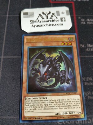 Red-Eyes Baby Dragon - 1ST ED ULTRA RARE NM - YUGIOH A+ -image