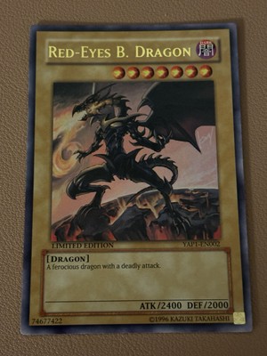 Yu-Gi-Oh Trading Card Red-Eyes B Dragon Ultra Rare YAP1-EN002 Limited Edition-image