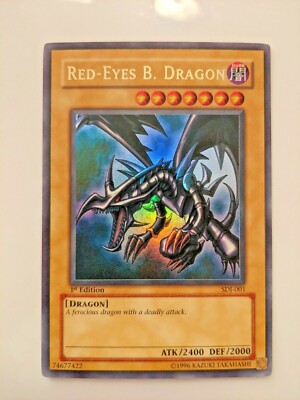 YuGiOh Red Eyes B. Dragon (SDJ-001) - 1st Edition Ultra Rare - Mint/Near Mint-image