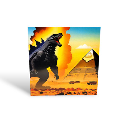 Godzilla Pyramids of Giza Egypt Concept Fantasy Art collectible fridge magnet-image